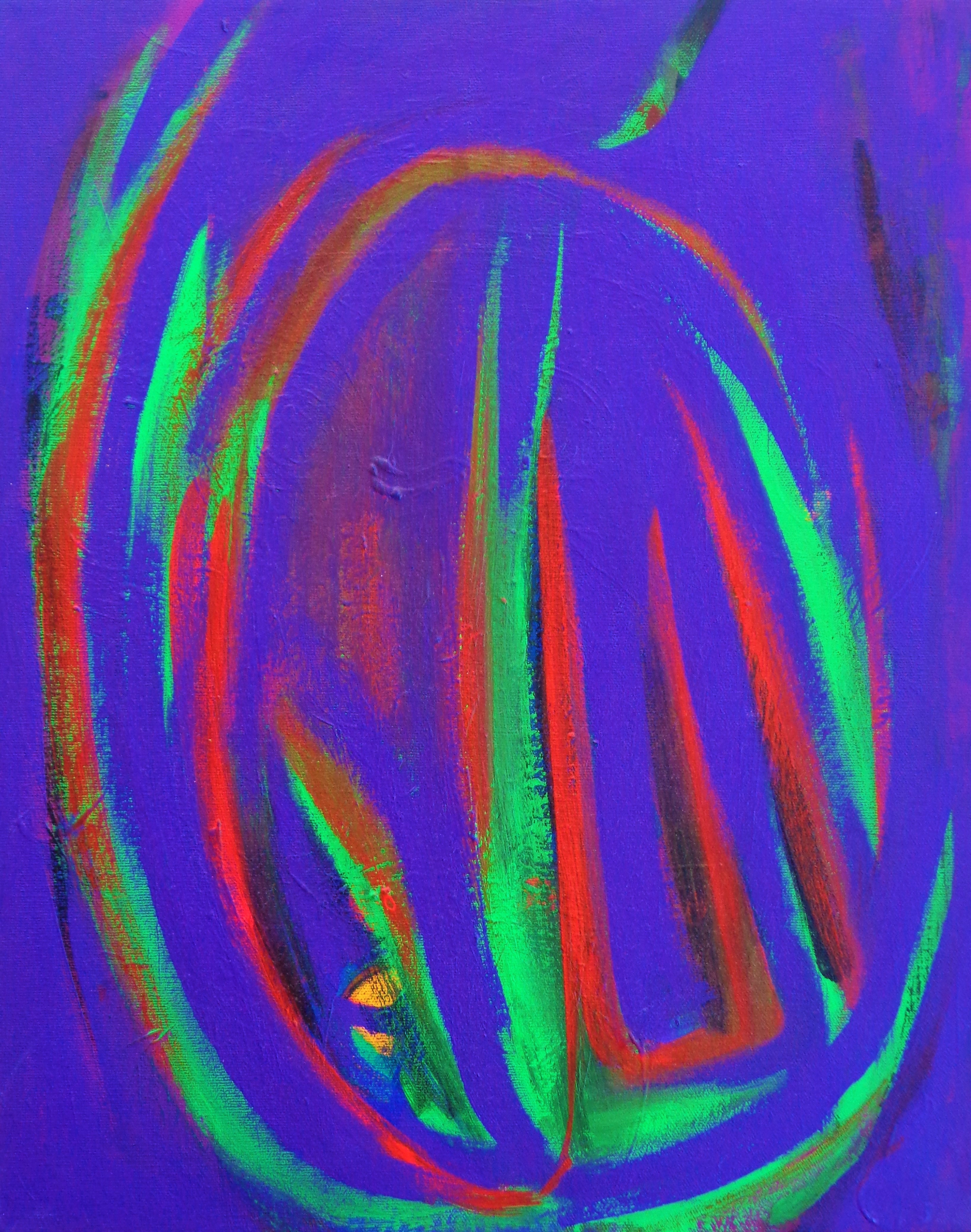 Schwingung II (2015)<br>Acryl auf Leinwand, 40 x 50 cm